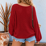 Fine Line Sweater RED