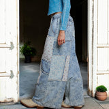 Patchwork Blues Pants