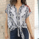 Out West Tie Top