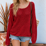 Fine Line Sweater RED