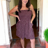Vintage Spice Strapless Mini