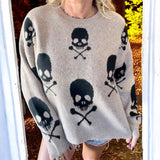 Graveyard Glam Sweater TAUPE