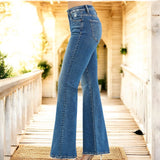 RISEN Tummy Control High-Rise Flares DARK