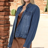 Classic Collared Jacket DARK BLUE