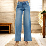 RISEN High Rise Wide Leg Jeans