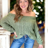 Here Tonight Sweater MOSS