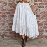 Belladonna Lace Skirt WHITE