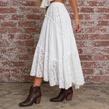 Belladonna Lace Skirt WHITE