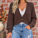 Comfort Knit Cardigan BROWN