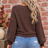 Comfort Knit Cardigan BROWN