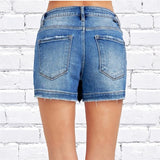 Low Rise Side Slit Shorts DARK