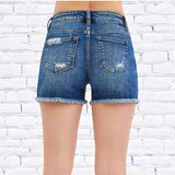 Low Rise Side Step Shorts DARK