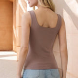 Double Layer Basic Tank MOCHA