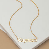 Old English Zodiac Pendant CAPRICORN