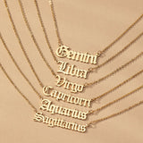 Old English Zodiac Pendant LIBRA