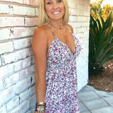 Charmed Floral Mini Dress WHITE