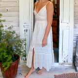 Eyelet Lace Midi Dress