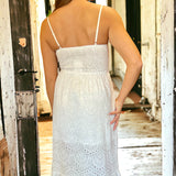 Eyelet Lace Midi Dress