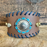 Southwest Large Leather Cuff