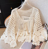 Almost Famous  Crochet Pullover ONE SIZE