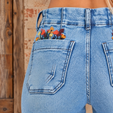 RISEN Wildflower Wide Leg Jeans