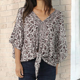 Paisley Haze Tie Top