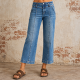 Risen Slouchy Cropped Jeans