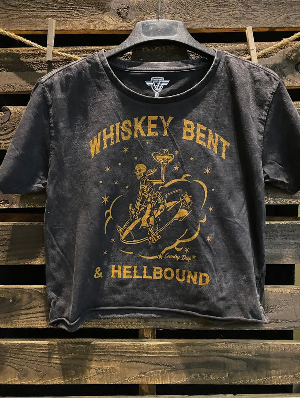 Whiskey Bent Cropped Tee