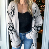 Wind Spirit Aztec Cardigan BEIGE