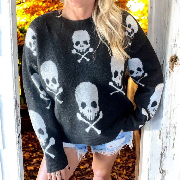 Graveyard Glam Sweater BLACK