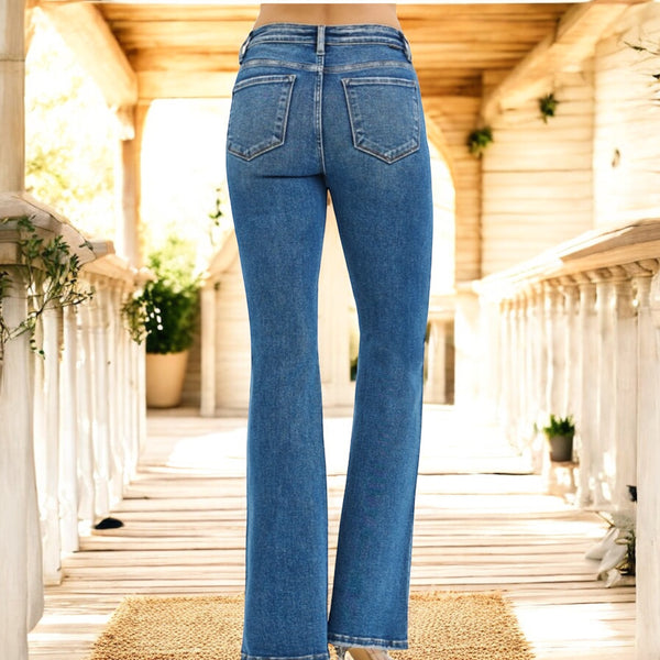 RISEN Tummy Control High-Rise Flares DARK
