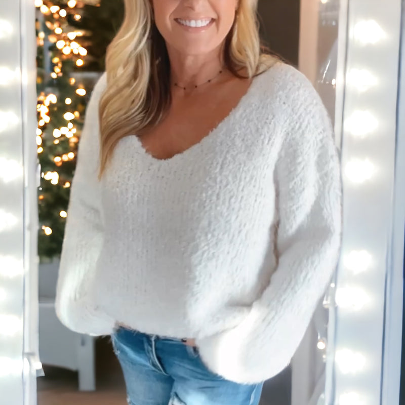 Cozy Pullover Sweater IVORY