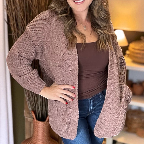 The Sunday Cardigan TAUPE