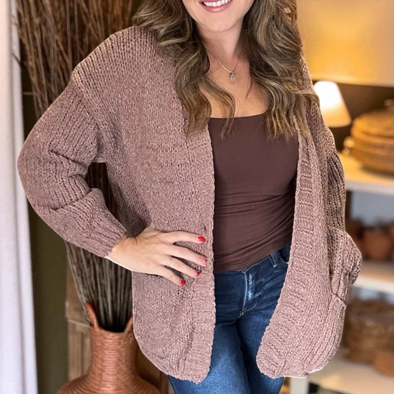 The Sunday Cardigan TAUPE