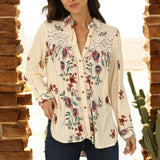 Boho Cowgirl Button Up IVORY