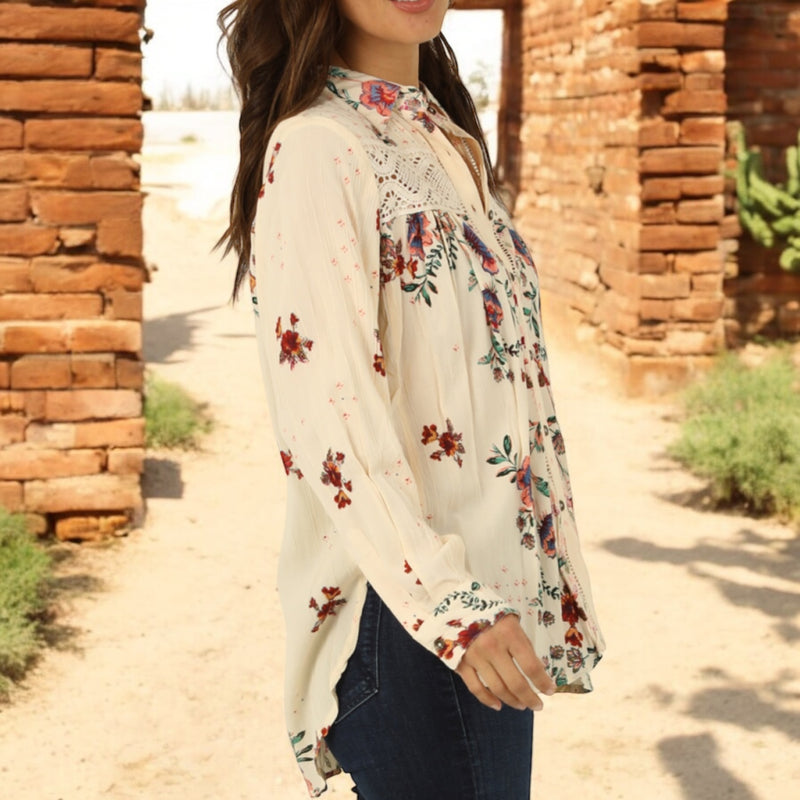 Boho Cowgirl Button Up IVORY