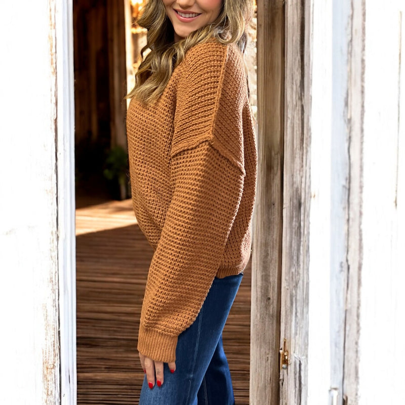 Harvest Knit Sweater RUST