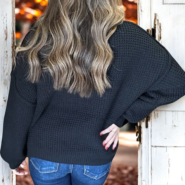 Harvest Knit Sweater BLACK