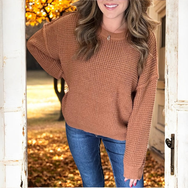 Harvest Knit Sweater RUST