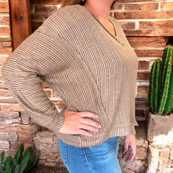 Far Too Good V Neck Sweater