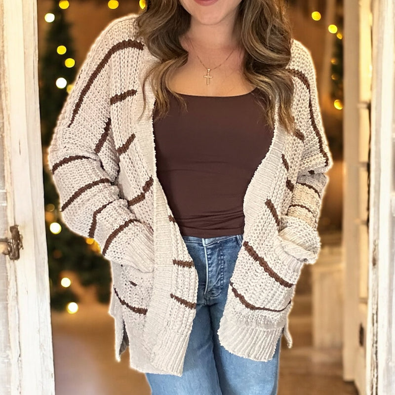 Sandstone Stripe Cardi