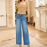 RISEN High Rise Wide Leg Jeans