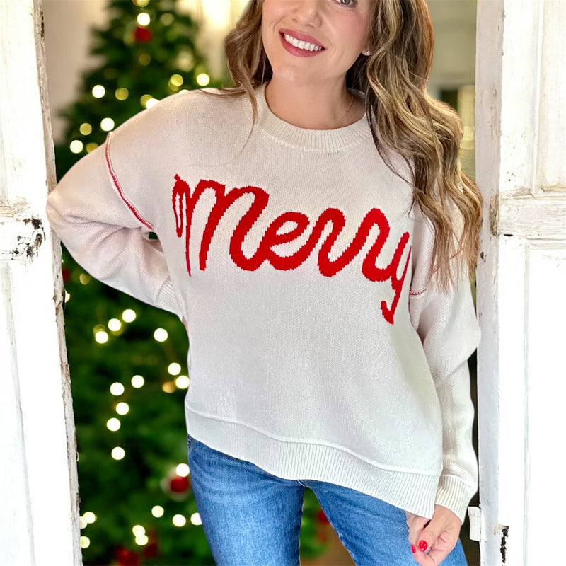Merry Mood Pullover WHITE