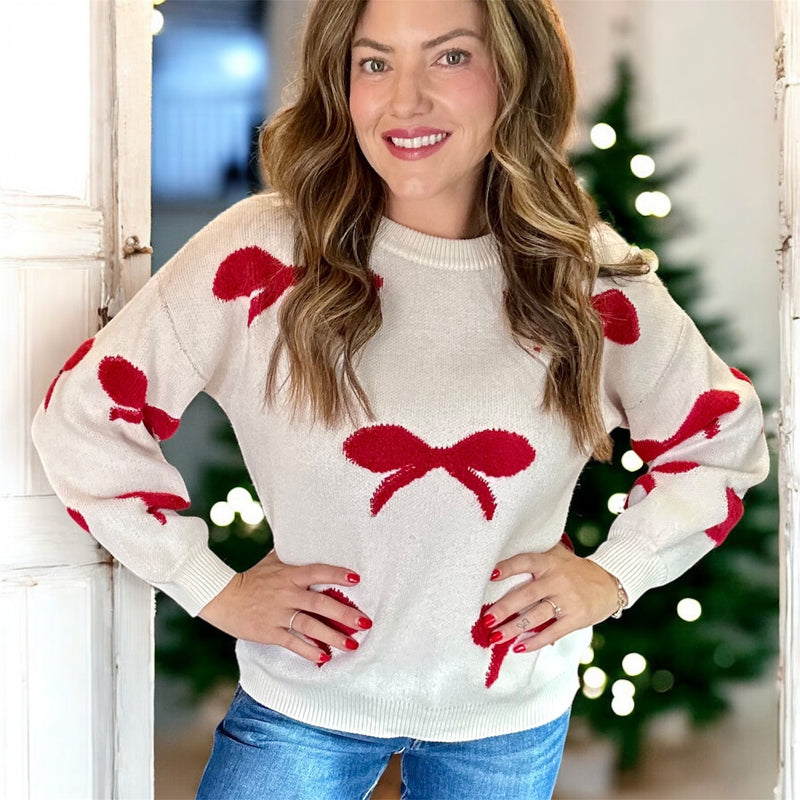 Holiday Bow Sweater