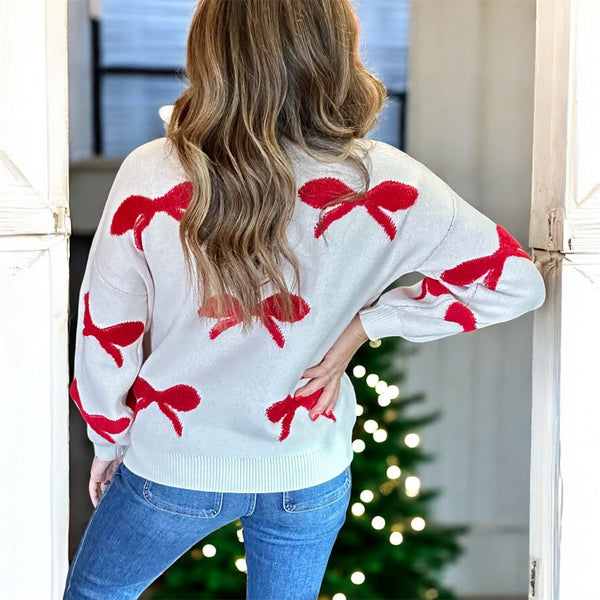 Holiday Bow Sweater
