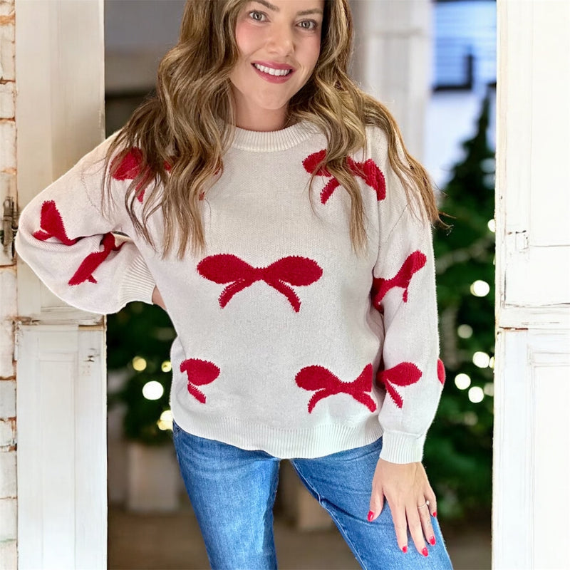 Holiday Bow Sweater