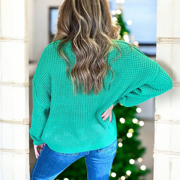Holly Ridge Waffle Knit GREEN