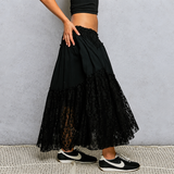 Belladonna Lace Skirt BLACK