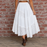 Belladonna Lace Skirt WHITE