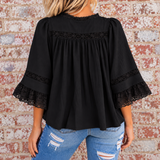 Lace Theory Top BLACK